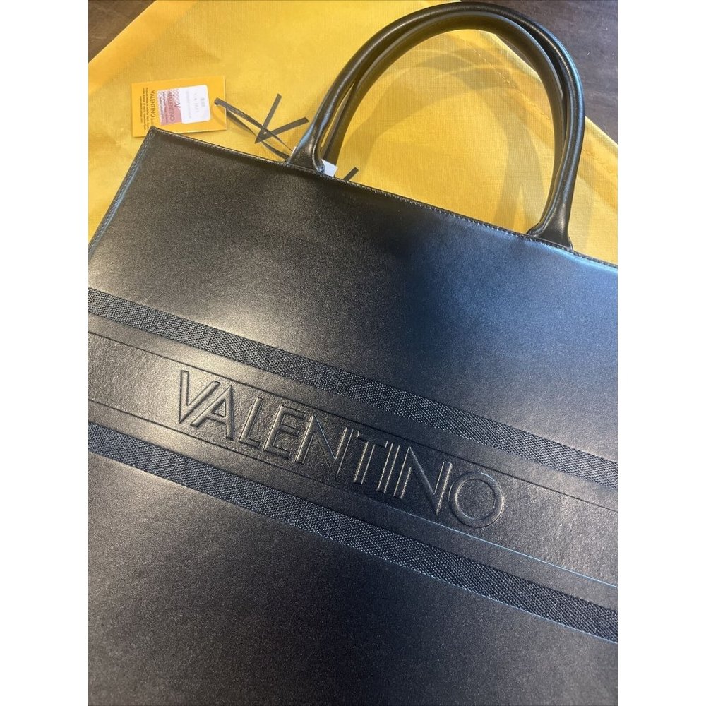 VALENTINO BY MARIO VALENTINO Olivia Leather Satchel Bag Black NEW Rtl $1095 - Picture 6 of 12